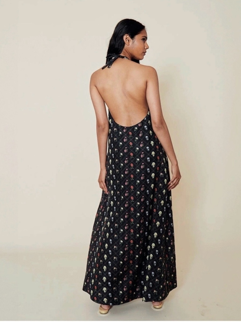 Rachel Antonoff Rainey Silk Blend Maxi Dress Rose Garden Size 1X - Picture 3 of 4